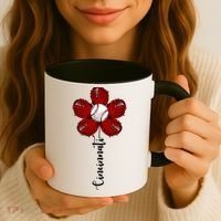 Cincinnati Flower Baseball Coffee Mug thumb 3