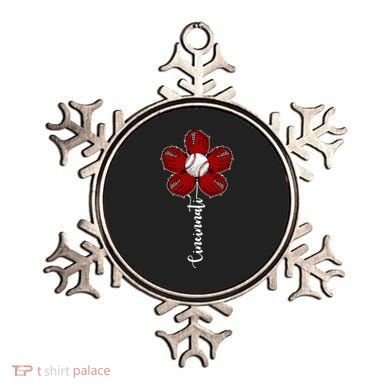 Cincinnati Flower Baseball Ornament