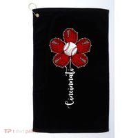 Cincinnati Flower Baseball Golf Towel thumb 0
