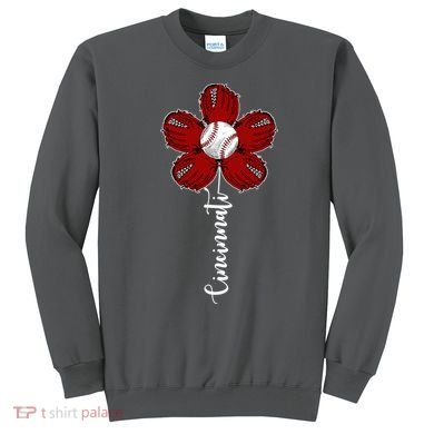 Cincinnati Flower Baseball Sweatshirt