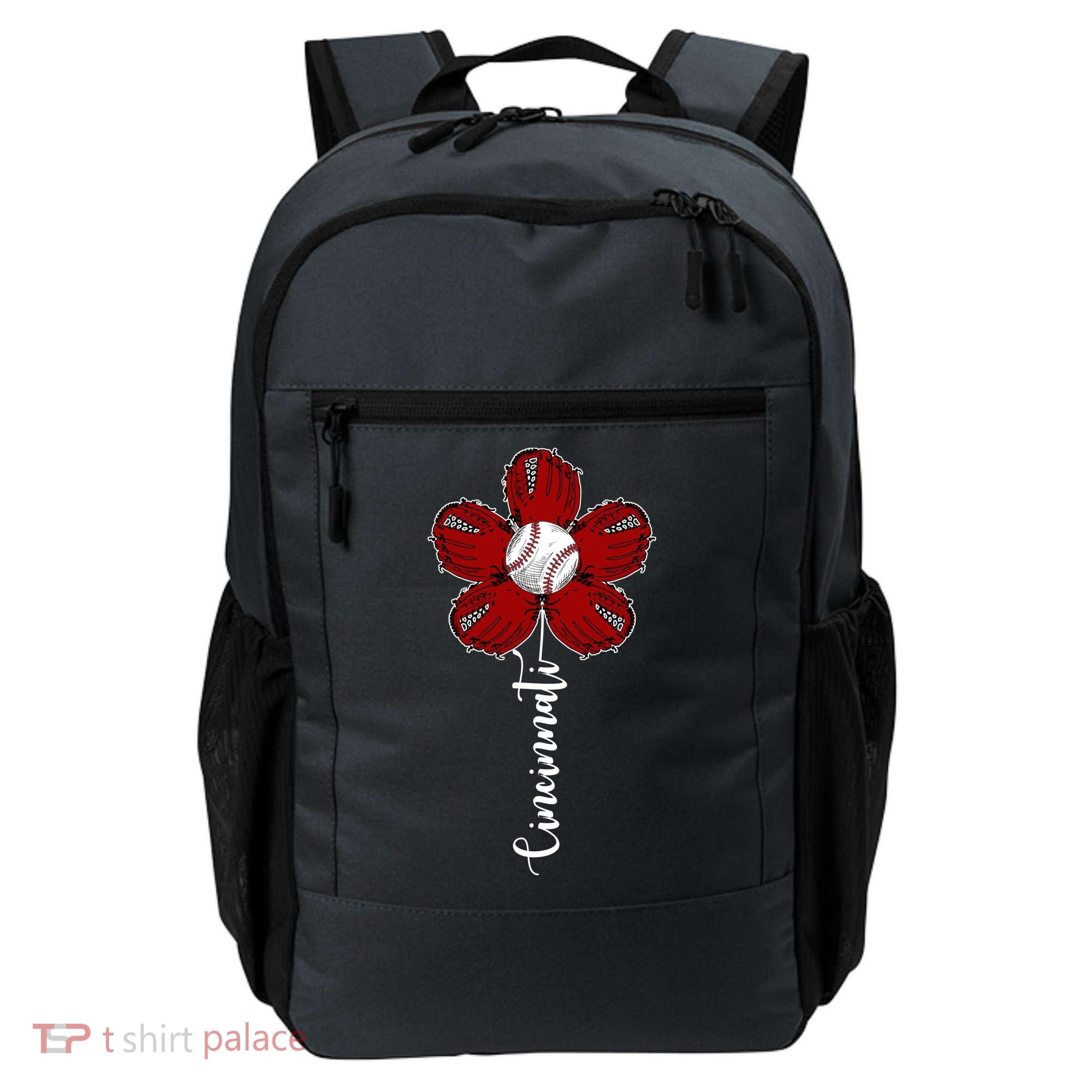 Cincinnati Flower Baseball Backpack