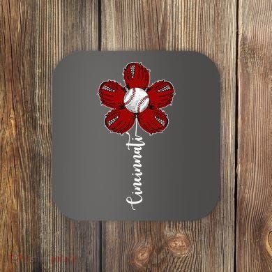 Cincinnati Flower Baseball Coaster