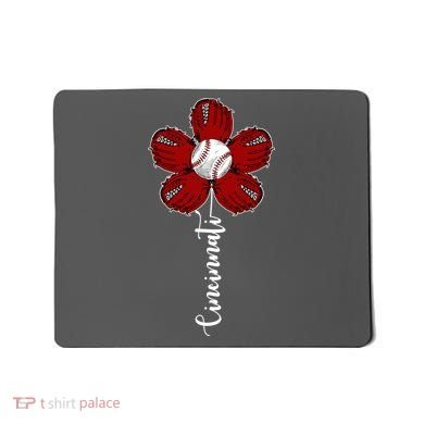 Cincinnati Flower Baseball Mousepad