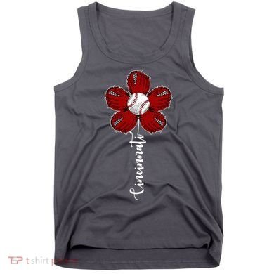Cincinnati Flower Baseball Tank Top