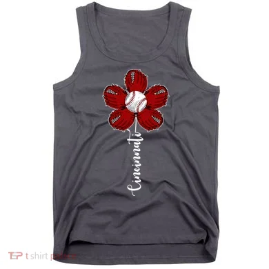 Cincinnati Flower Baseball Tank Top