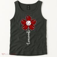 Cincinnati Flower Baseball Tank Top thumb 2