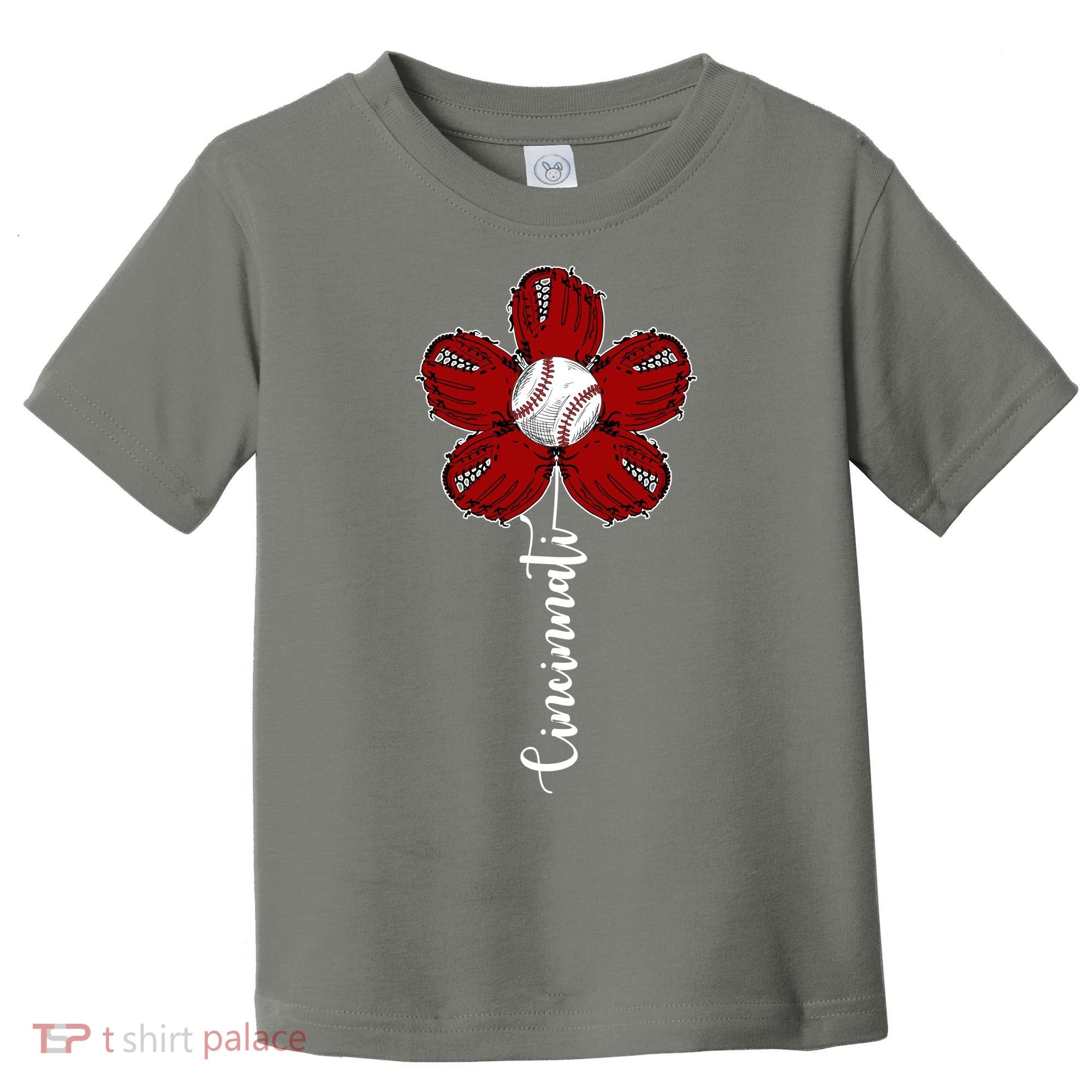 Cincinnati Flower Baseball Toddler T-Shirt