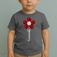 Cincinnati Flower Baseball Toddler T-Shirt thumb 2