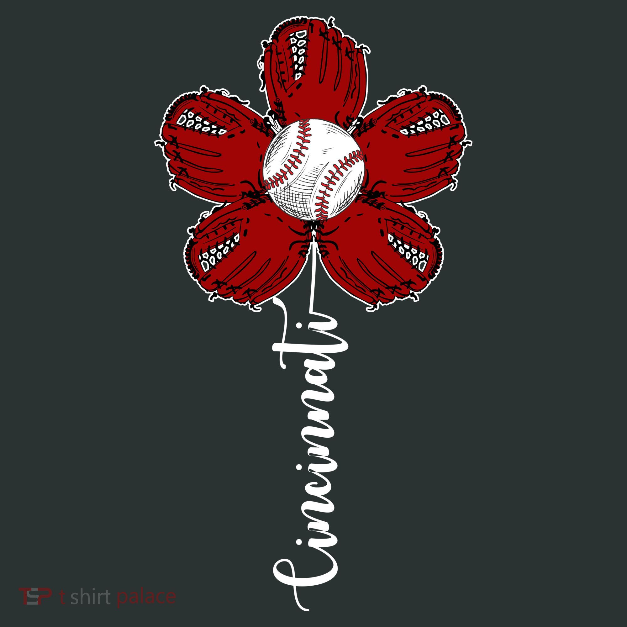 Cincinnati Flower Baseball Kids Sweatshirt