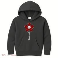 Cincinnati Flower Baseball Kids Hoodie thumb 0