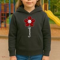 Cincinnati Flower Baseball Kids Hoodie thumb 3