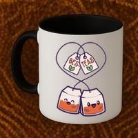 Cute Funny BesTeas Best Friend Tea Bags Coffee Mug thumb 2