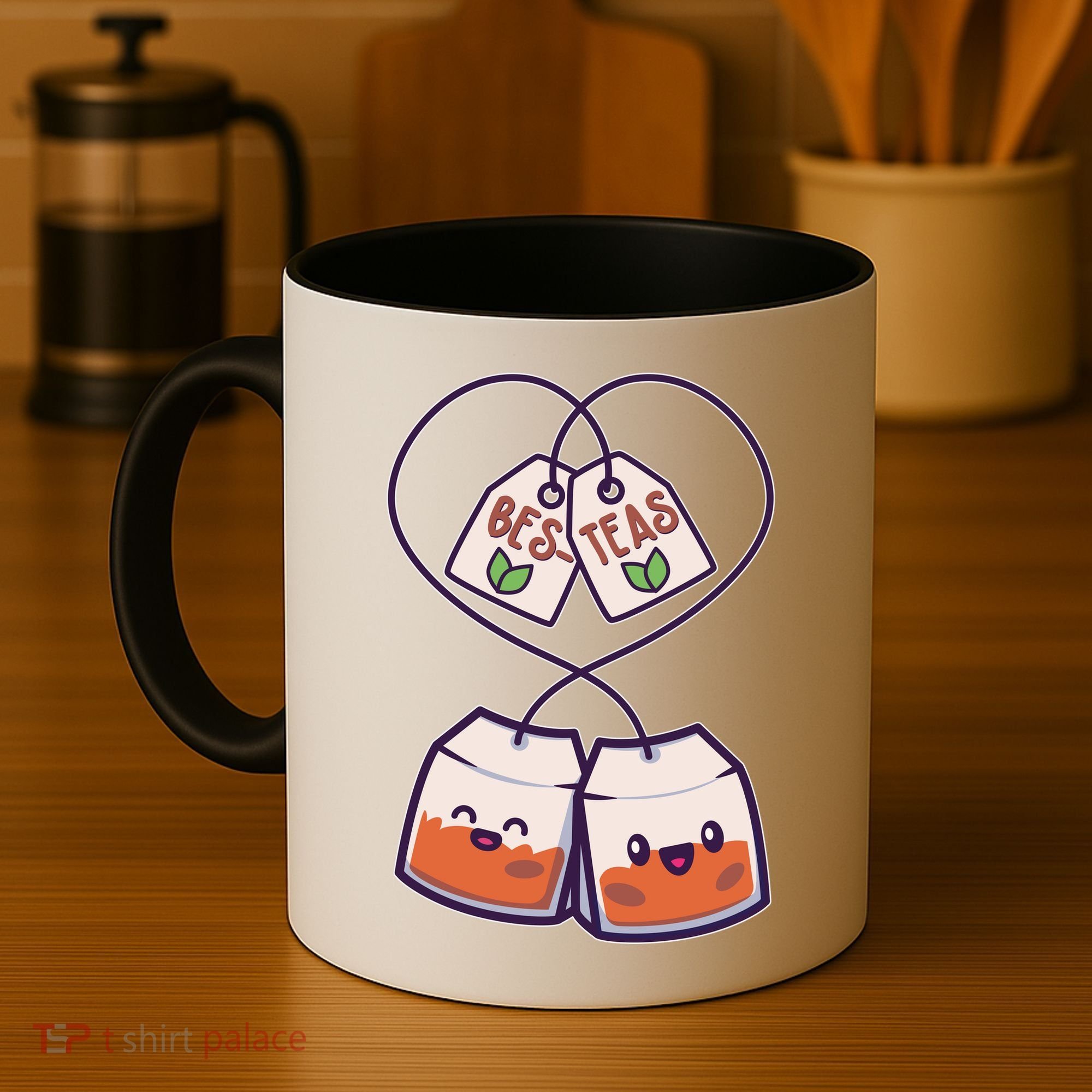 Cute Funny BesTeas Best Friend Tea Bags Coffee Mug