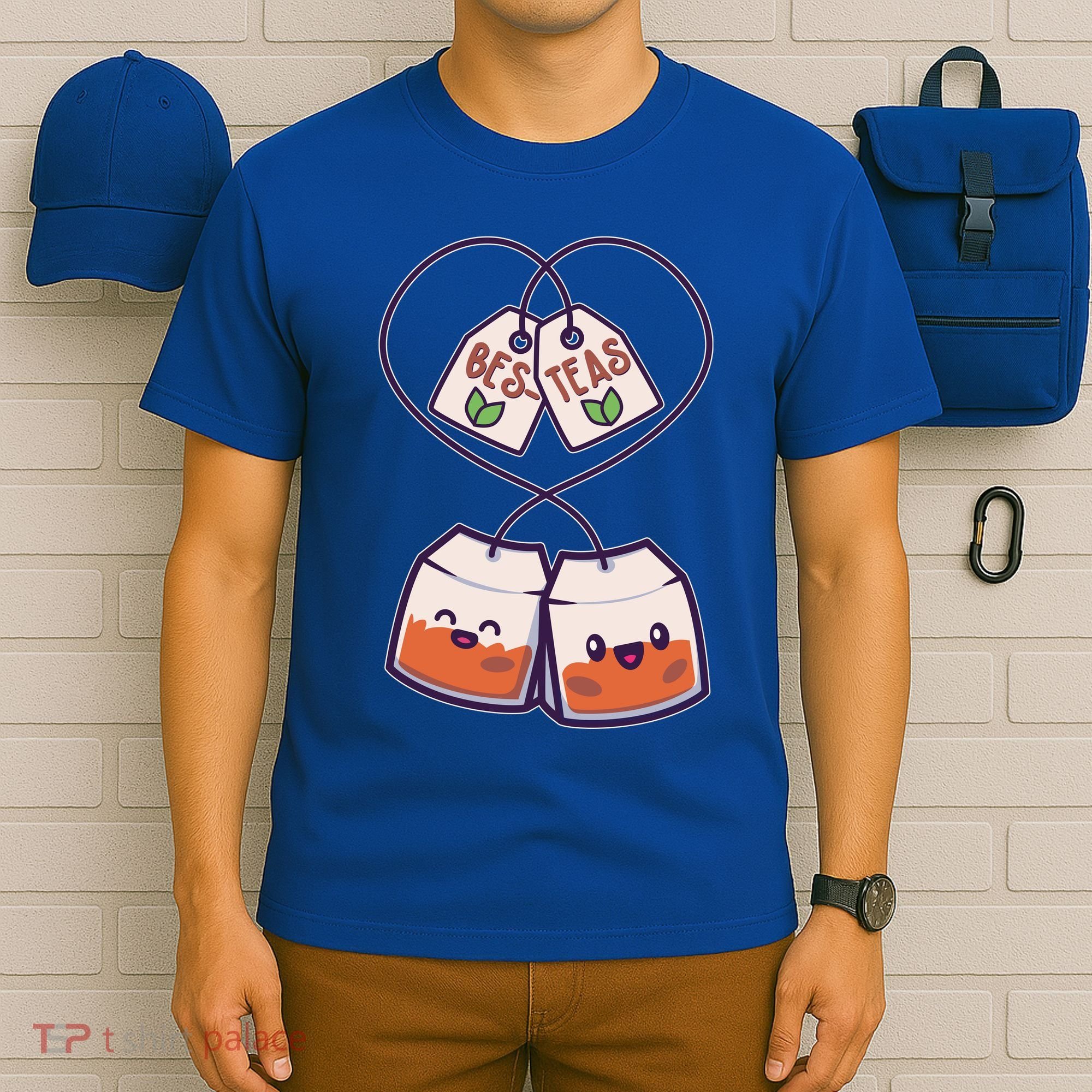 Cute Funny BesTeas Best Friend Tea Bags T-Shirt
