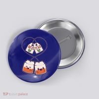 Cute Funny BesTeas Best Friend Tea Bags Button thumb 0