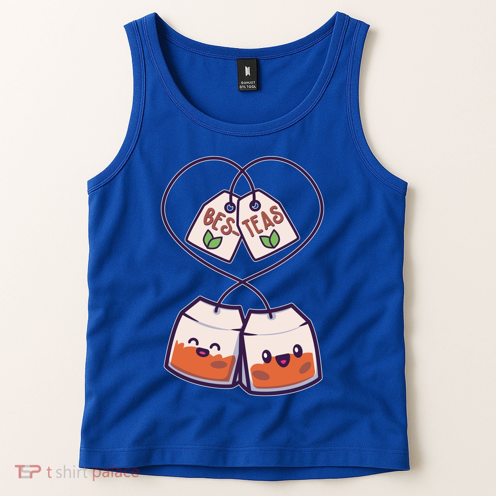 Cute Funny BesTeas Best Friend Tea Bags Tank Top
