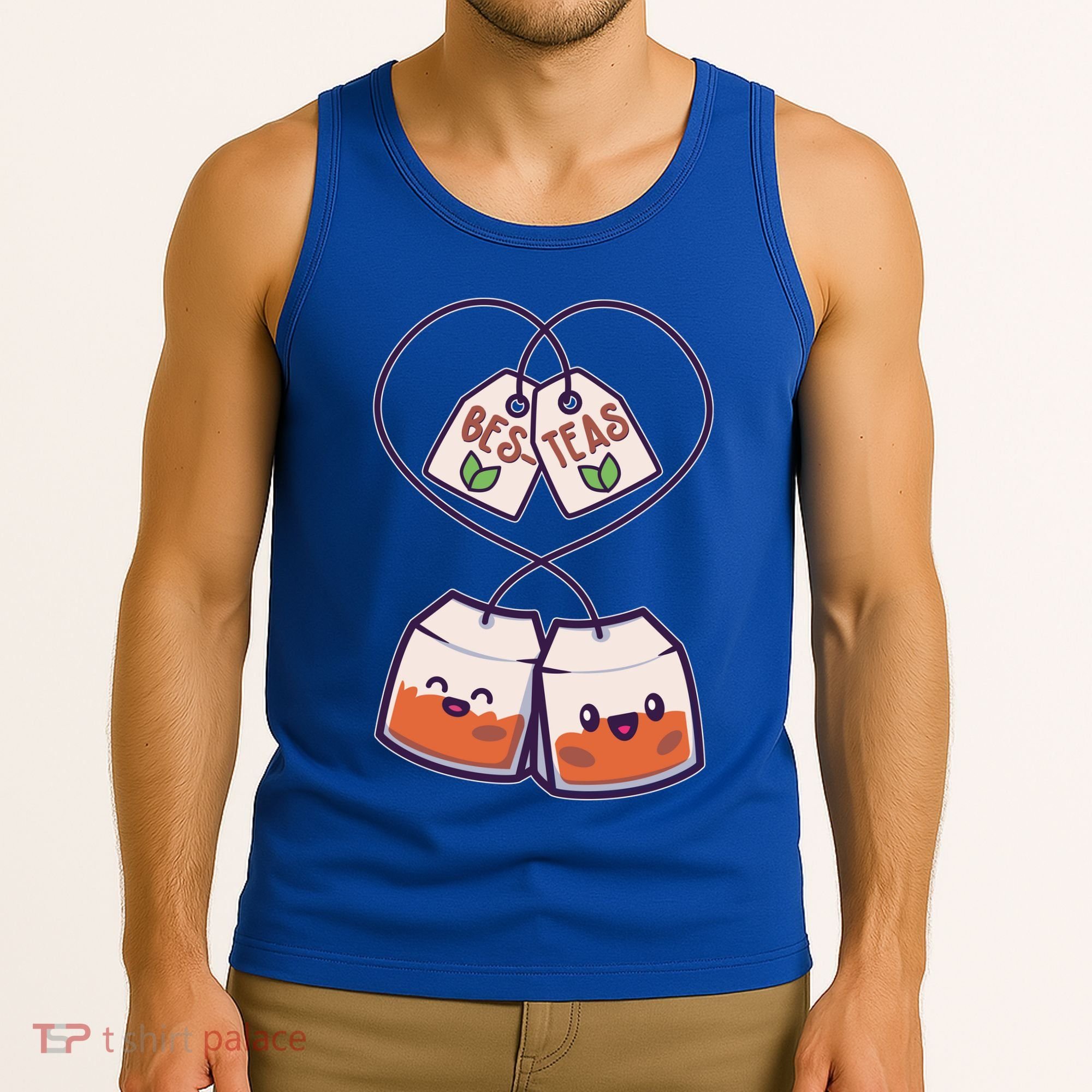 Cute Funny BesTeas Best Friend Tea Bags Tank Top