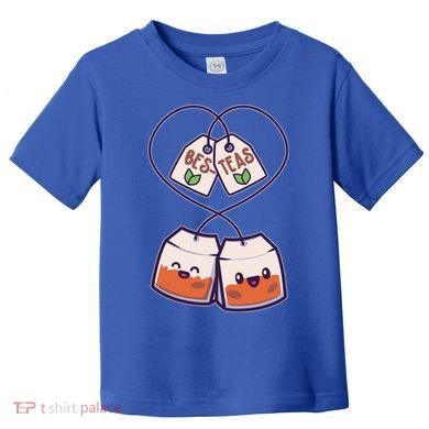 Cute Funny BesTeas Best Friend Tea Bags Toddler T-Shirt