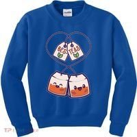 Cute Funny BesTeas Best Friend Tea Bags Kids Sweatshirt thumb 0