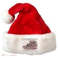 Chainsaw For Bureaucracy American Flag Chainsaw Santa Hat thumb 0