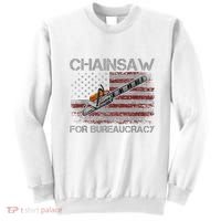 Chainsaw For Bureaucracy American Flag Chainsaw Sweatshirt thumb 0