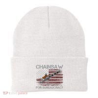 Chainsaw For Bureaucracy American Flag Chainsaw Beanie thumb 0