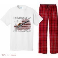 Chainsaw For Bureaucracy American Flag Chainsaw Pajama Set thumb 0