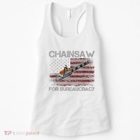 Chainsaw For Bureaucracy American Flag Chainsaw Women's Tank Top thumb 0