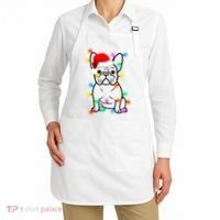 Cute French Bulldog Christmas Lights Apron thumb 2
