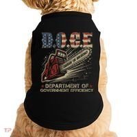 Chainsaw For Bureaucracy Funny D.O.G.E Doge Usa Flag Doggie Tank thumb 0