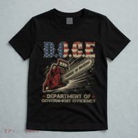 Chainsaw For Bureaucracy Funny D.O.G.E Doge Usa Flag T-Shirt thumb 5
