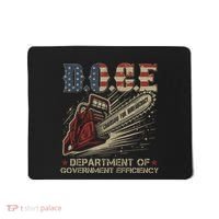 Chainsaw For Bureaucracy Funny D.O.G.E Doge Usa Flag Mousepad thumb 0