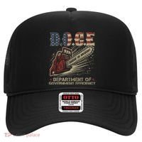 Chainsaw For Bureaucracy Funny D.O.G.E Doge Usa Flag Hat thumb 0