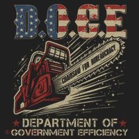 Chainsaw For Bureaucracy Funny D.O.G.E Doge Usa Flag Hat thumb 2