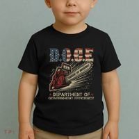 Chainsaw For Bureaucracy Funny D.O.G.E Doge Usa Flag Toddler T-Shirt thumb 2