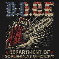 Chainsaw For Bureaucracy Funny D.O.G.E Doge Usa Flag Visor thumb 3