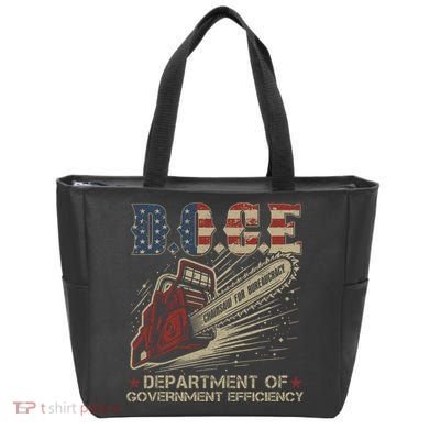 Chainsaw For Bureaucracy Funny D.O.G.E Doge Usa Flag Tote Bag