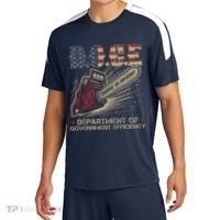 Chainsaw For Bureaucracy Funny D.O.G.E Doge Usa Flag Soccer Jersey thumb 0