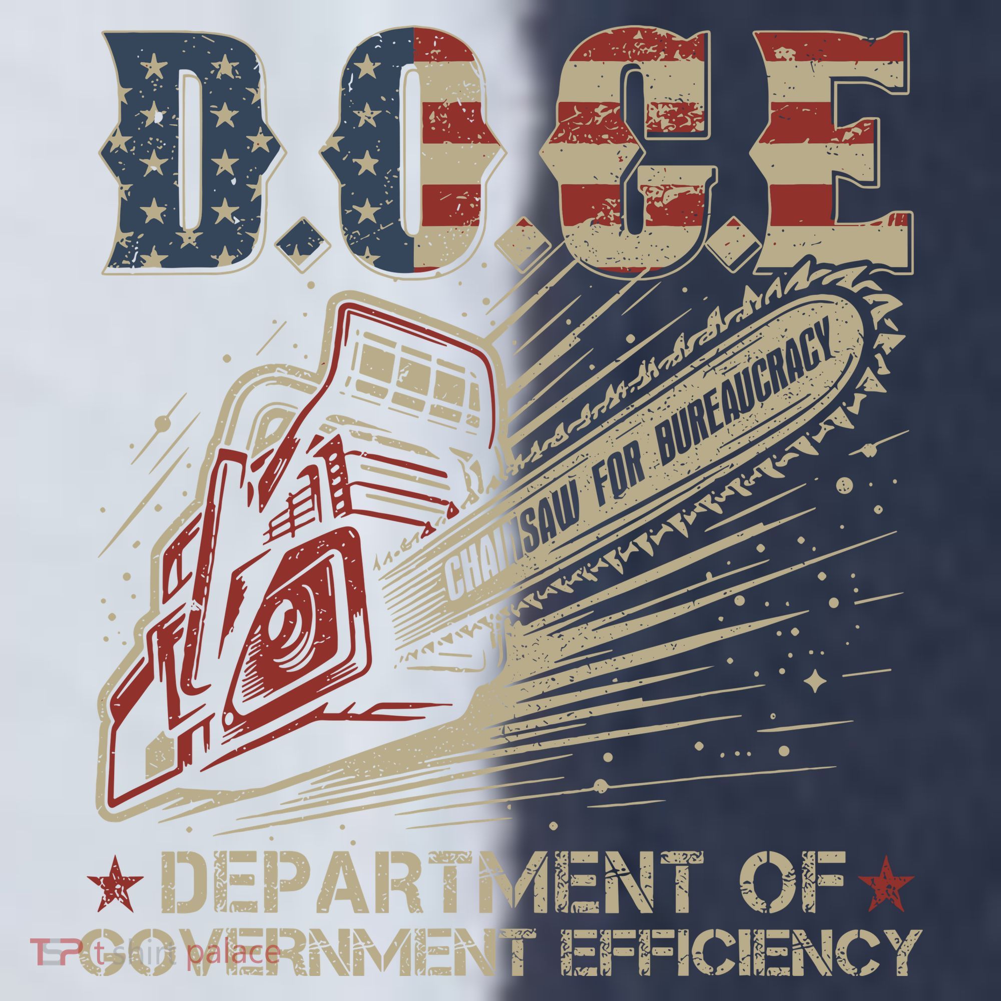 Chainsaw For Bureaucracy Funny D.O.G.E Doge Usa Flag Soccer Jersey