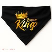 Cute Funny Birthday King Gift For S Birthday Gift USA-Made Doggie Bandana thumb 0
