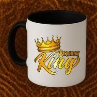 Cute Funny Birthday King Gift For S Birthday Gift Coffee Mug thumb 2