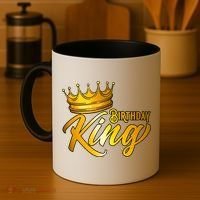 Cute Funny Birthday King Gift For S Birthday Gift Coffee Mug thumb 4