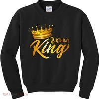 Cute Funny Birthday King Gift For S Birthday Gift Kids Sweatshirt thumb 0