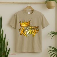 Cute Funny Birthday King Gift For S Birthday Gift T-Shirt thumb 2