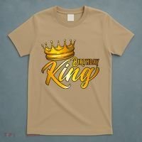 Cute Funny Birthday King Gift For S Birthday Gift T-Shirt thumb 5