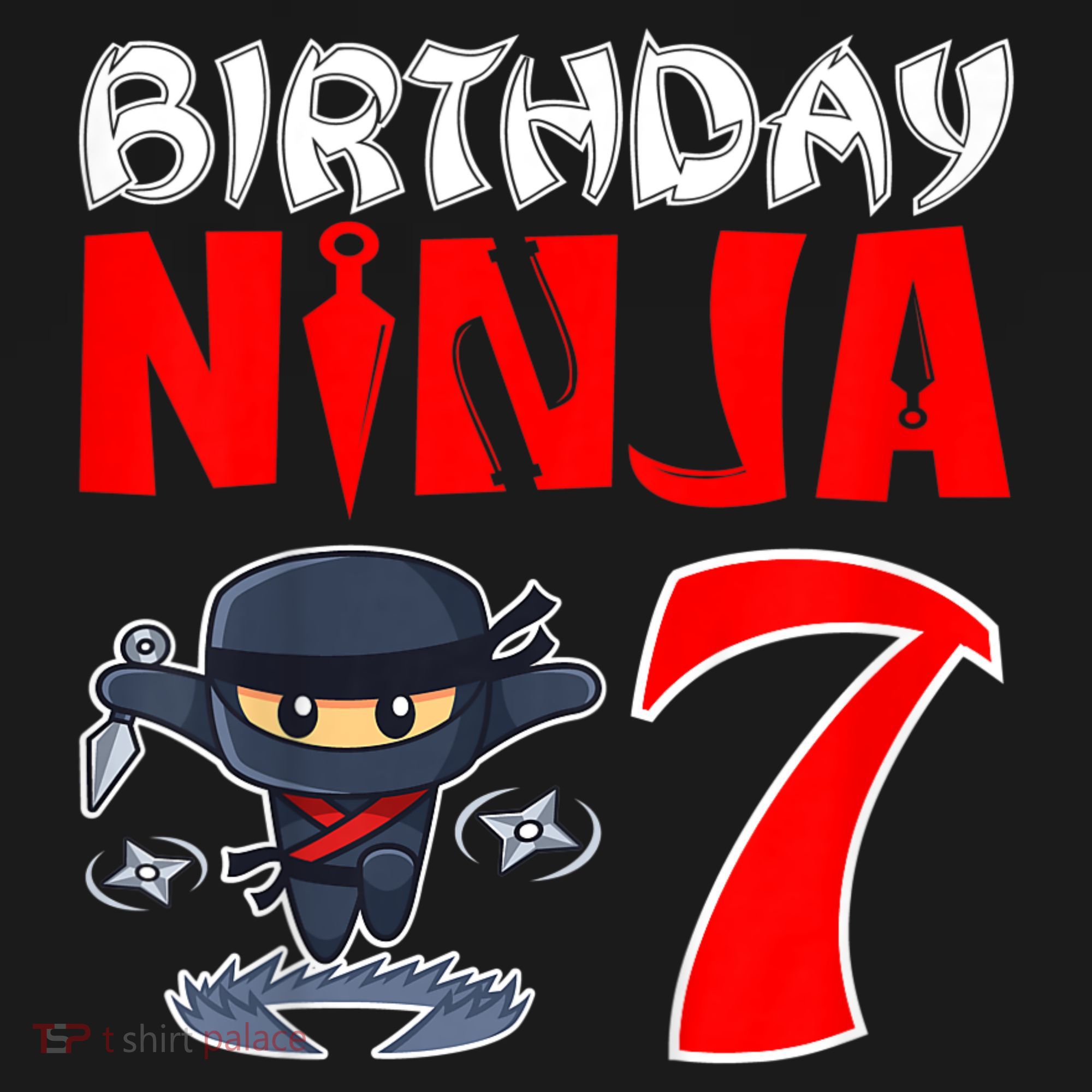 Cute Funny Birthday Ninja For 7 Year Old Little Ninja 7th Birthday Women's Hoodie