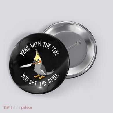 Cockatiel Funny Bird Lover Cockatiel Button