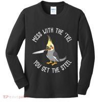 Cockatiel Funny Bird Lover Cockatiel Kids Long Sleeve Shirt thumb 0