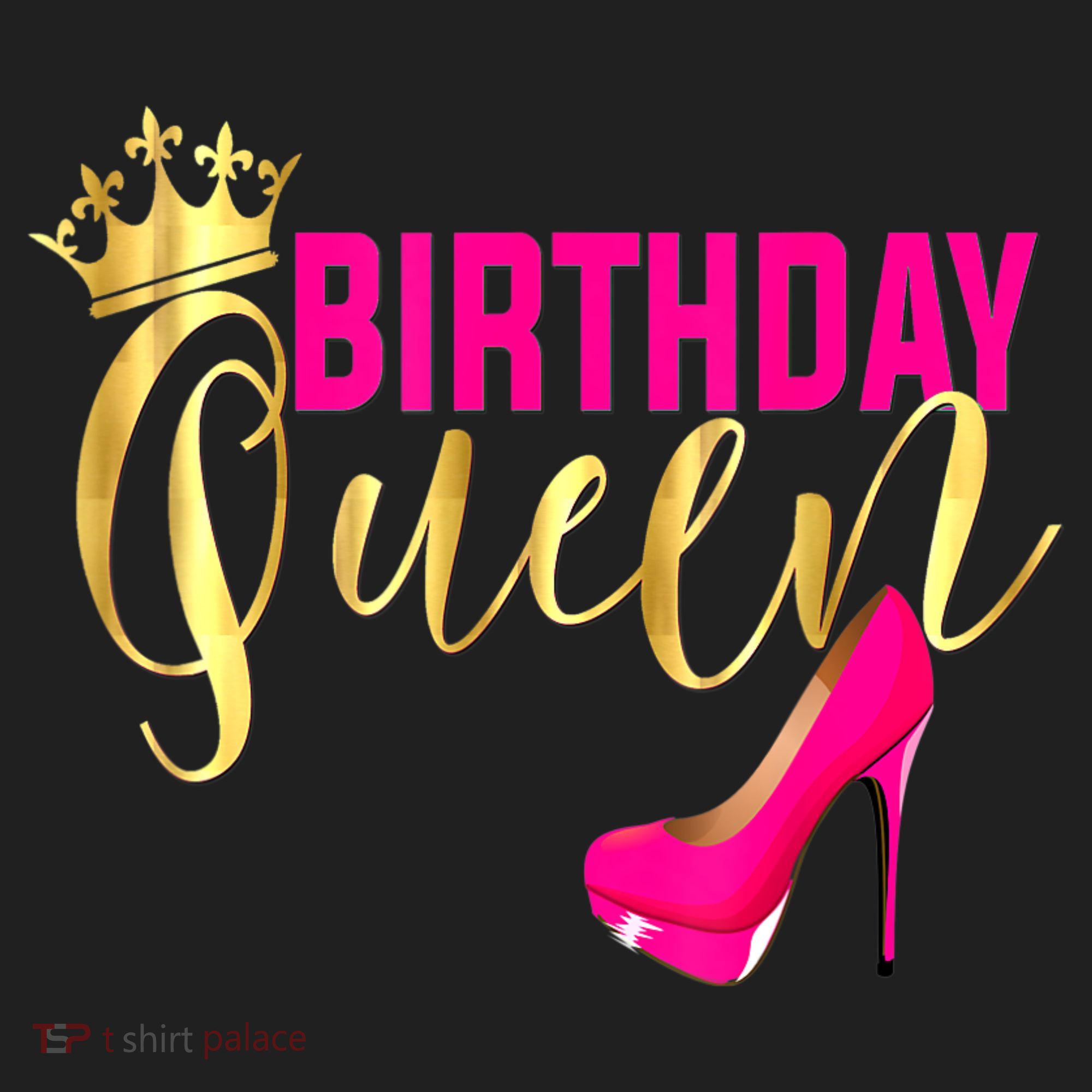 Cute Funny Birthday Queen Gift Girly Pink Shoe Crown Wo Birthday Beanie