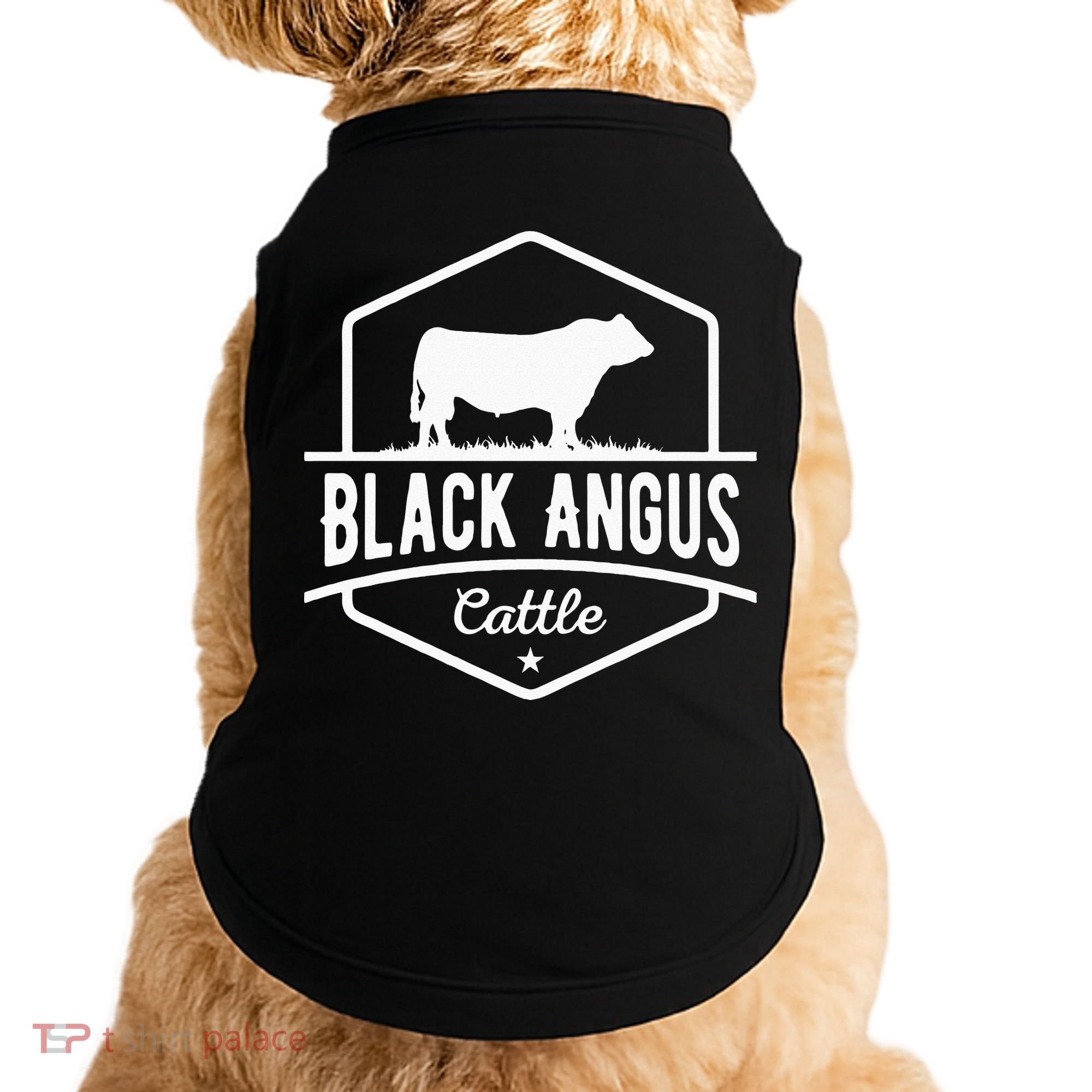 Cow Farmer Black Angus Cattle Doggie Tank